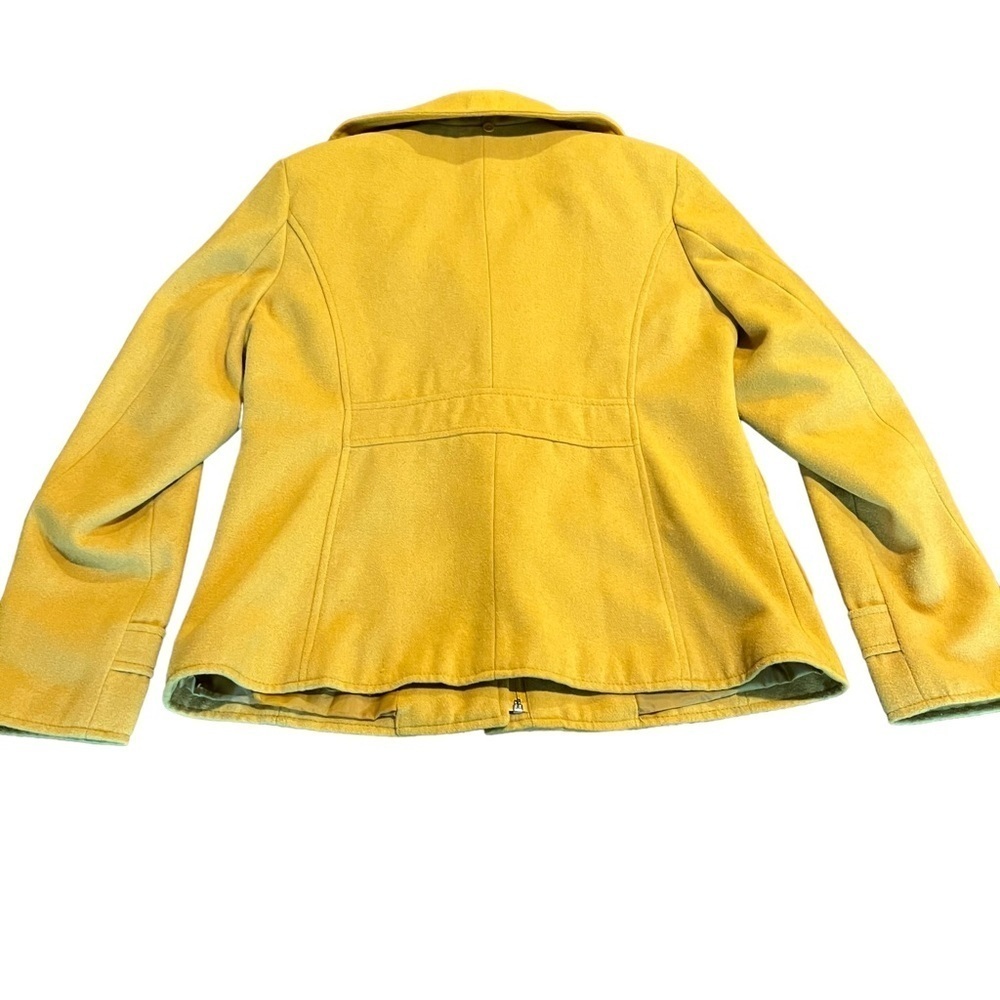 New York & Co Women’s Gold Wool Blend Jacket Coat Horn Toggles Size Medium - Picture 2 of 10